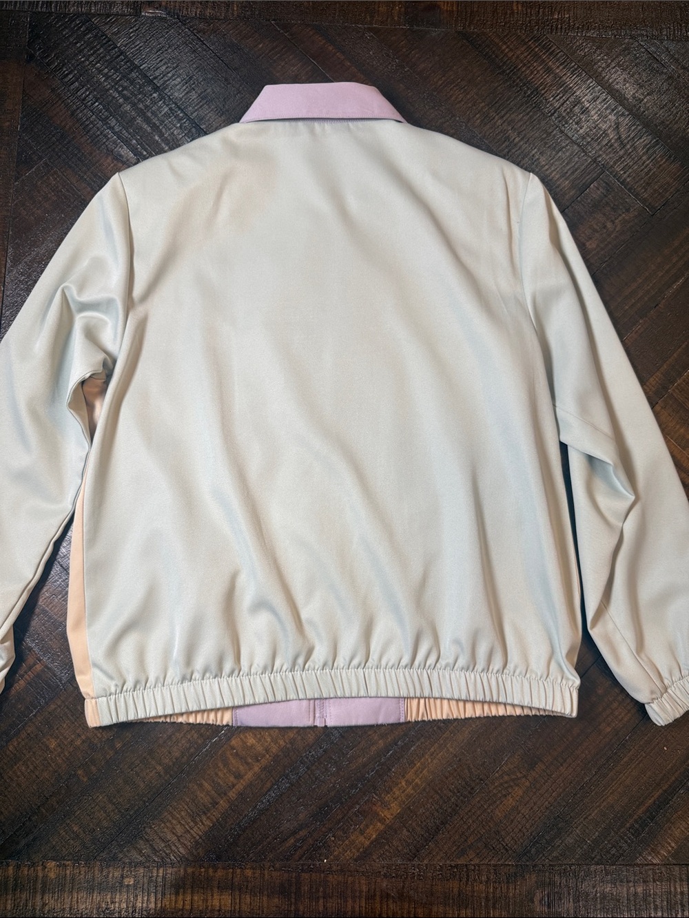 Vintage 90s Alfred Dunner Floral Embroidered Colorblock Bomber Jacket 6P - Picture 8 of 8